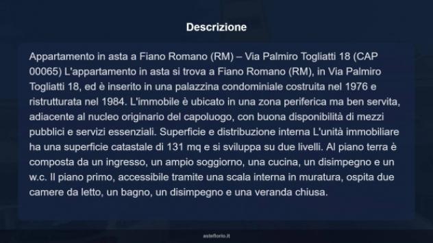 Immobile in asta di 131 m² con più di 5 locali in vendita a Fiano Romano - Foto 12