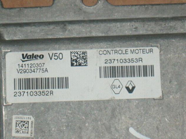 237103352R ECU Renault Captur 1.2 237103353R 237103352R Valeo V50 2013-2016 - Foto 2