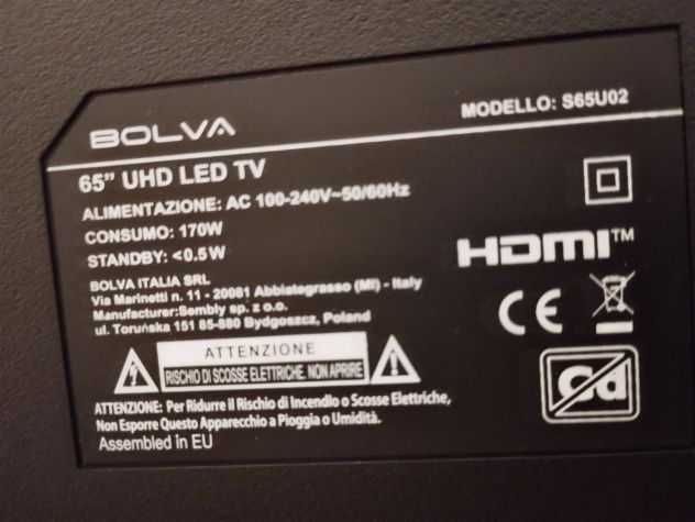 TV LED 65? BOLVA S65U02 SMART TV WEBOS - Foto 2