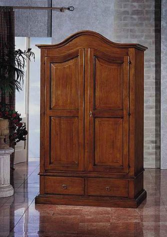 Armadio 2 Ante 2 Cassetti in Legno Massello Rustico cod 10004