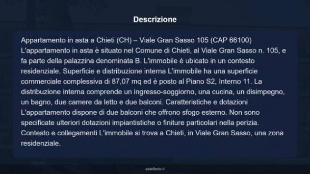 Immobile in asta di 87 m² con più di 5 locali in vendita a Chieti - Foto 18
