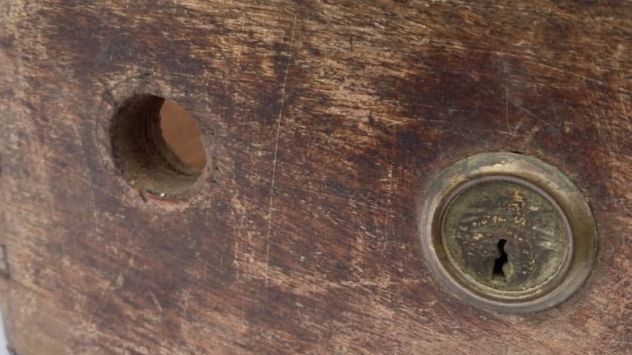 Cassetta di Sicurezza in Legno Vintage - Foto 5
