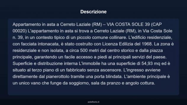 Immobile in asta di 54 m² in vendita a Cerreto Laziale - Foto 4