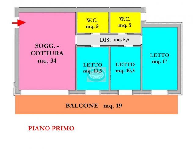CESENA ( TORRE DEL MORO ) = appartamento NUOVO con 3 camere letto, AMPIO BALCONE, garage DOPPIO - Foto 12