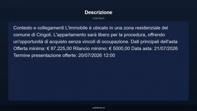 Immobile in asta di 150 m², box auto in vendita a Cingoli - Foto 4