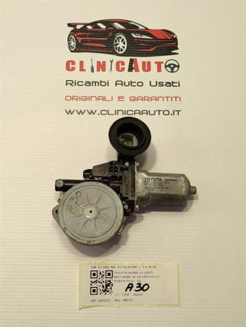 MOTORINO ALZAVETRO POSTERIORE SINISTRO TOYOTA Auris Serie (E150) 973582-100 85710-0D100 (0712)