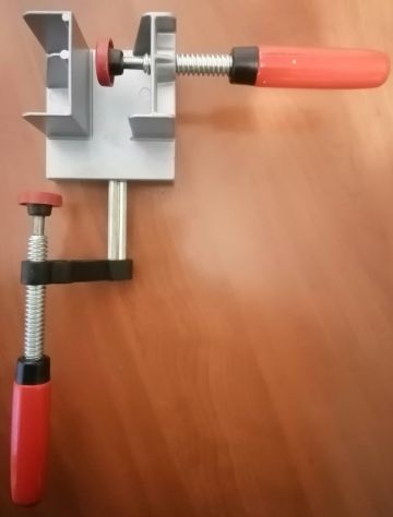 Morsa Angolare a 90° in lega di alluminio e acciaio per falegnameria - Foto 9