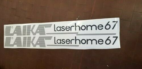 adesivi per camper laika laserhome 67 due elementi come in foto