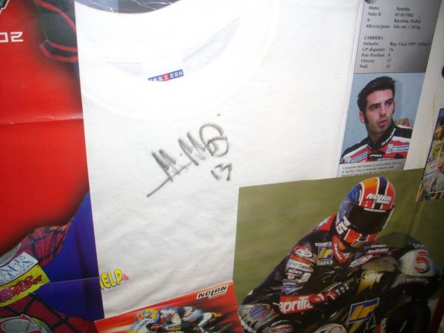 QUADRO Marco Melandri e Loris Reggiani firma autografa su t.short - Foto 2