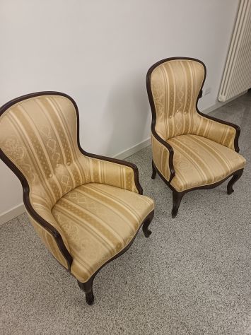Poltrone vintage anni 60/70 – coppia rifoderata - Foto 2