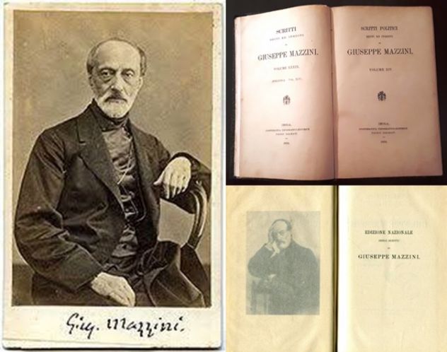 GIUSEPPE MAZZINI, SCRITTI EDITI ED INEDITI, SCRITTI POLITICI, 1924.