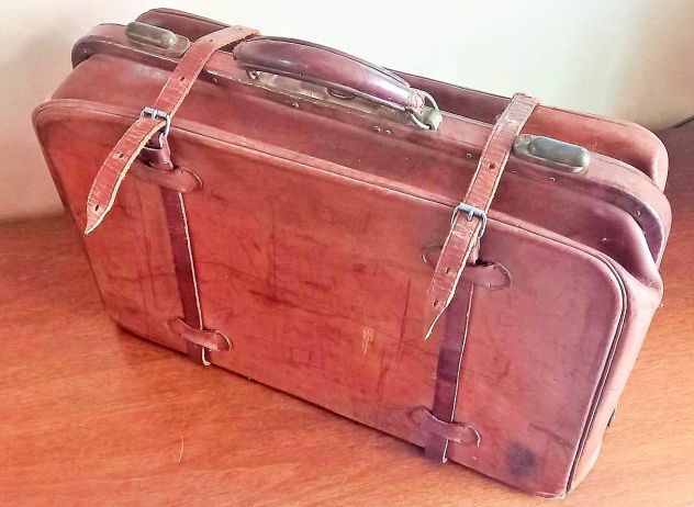 Valige vintage da collezione in materiali e dimensioni varie ,buono lo stato - Foto 5
