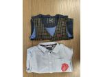 Original Marines camicia jeans e gilet scozzese 3-4 anni