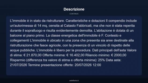 Immobile in asta di 260 m² con più di 5 locali e box auto in vendita a San Damiano d'Asti - Foto 13