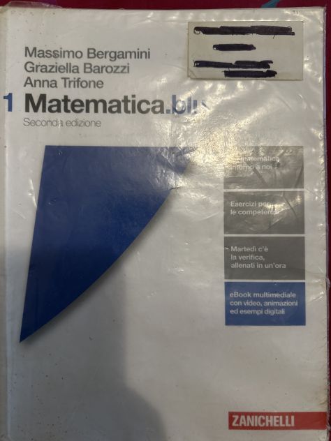 1 Matematica.blu (Zanichelli)