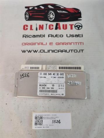 CENTRALINA ESP MERCEDES Classe E Berlina W211 0335454032 0265109515 271941 benzina 1796 (0207)