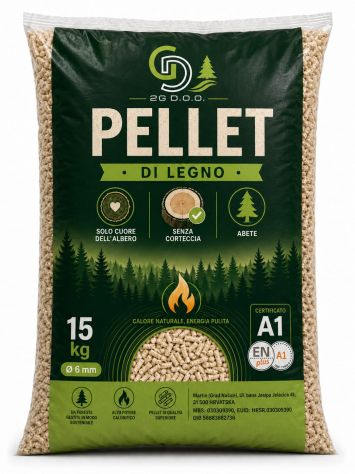 Pellet abete bianco certificato en plus A1 - Foto 3