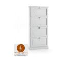 Mobili Country Rustici Lecce Scarpiera in Legno 4 Ante Bianca cod 663 nuovo