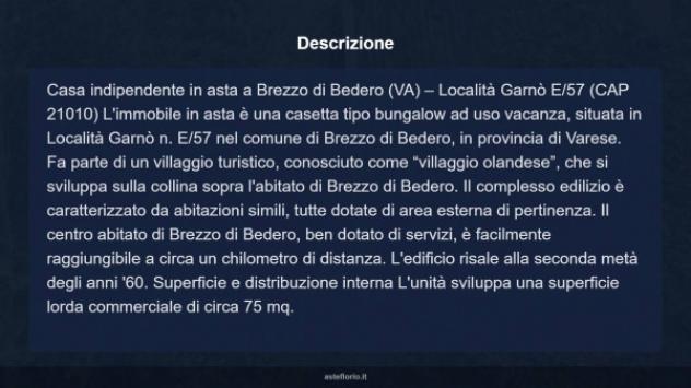 Immobile in asta di 75 m² in vendita a Brezzo di Bedero - Foto 12