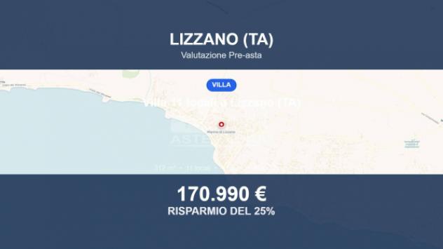 Immobile in asta di 312 m² con più di 5 locali e box auto in vendita a Lizzano