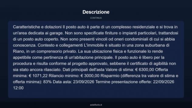Immobile in asta di 14 m² in vendita a Riano - Foto 10