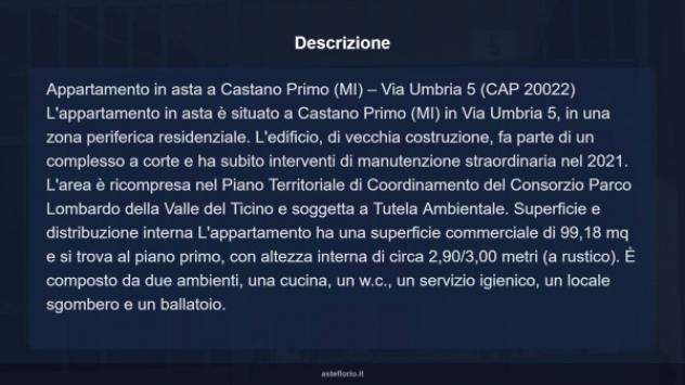 Immobile in asta di 99 m², box auto in vendita a Castano Primo - Foto 15