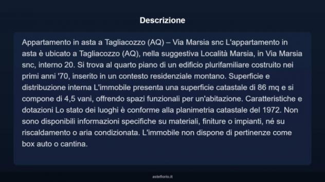 Immobile in asta di 86 m² in vendita a Tagliacozzo - Foto 3