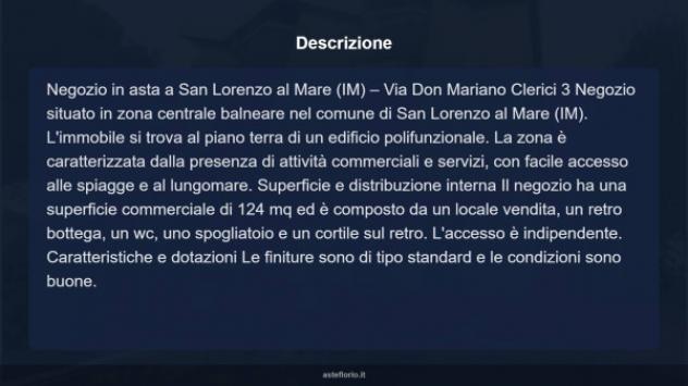 Immobile in asta di 124 m² in vendita a San Lorenzo al Mare - Foto 8