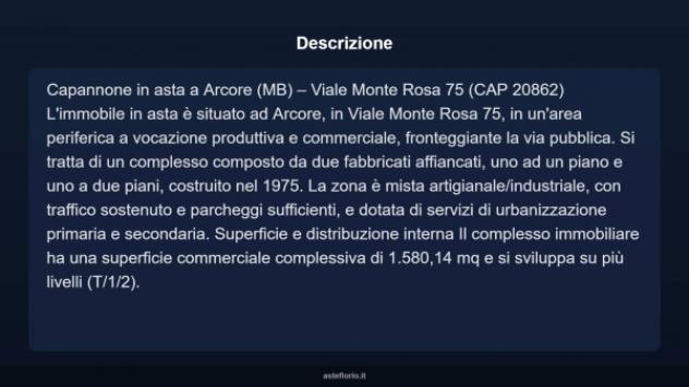 Immobile in asta di 1580 m² in vendita a Arcore - Foto 4