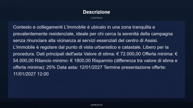 Immobile in asta di 63 m² in vendita a Assisi - Foto 13