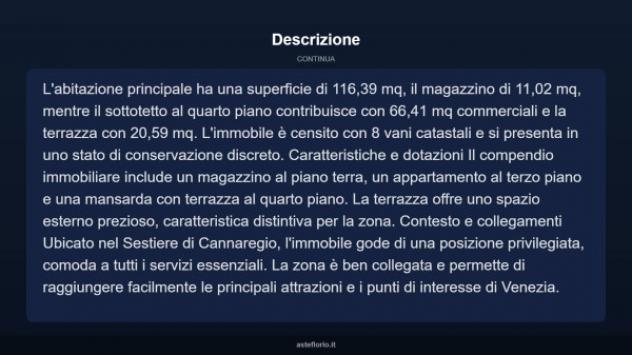 Immobile in asta di 151 m² con più di 5 locali in vendita a Venezia - Foto 14