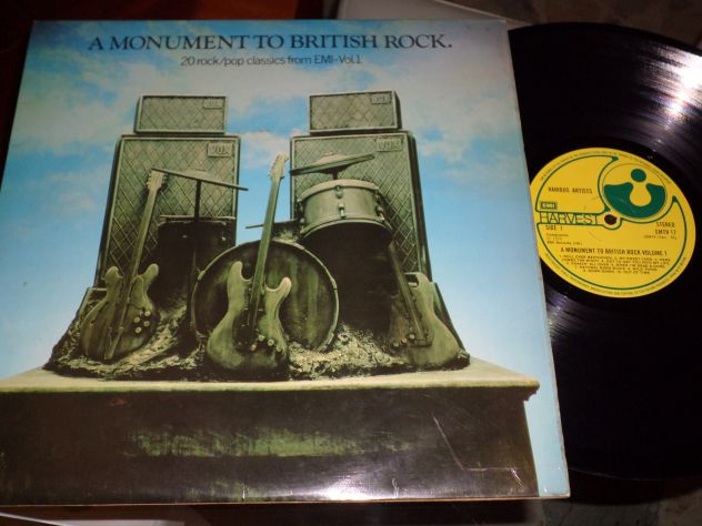 MONUMENT TO BRITISH ROCK 20 Rock, Pop Classic - LP / 33 giri Beatles, ELO, 1979