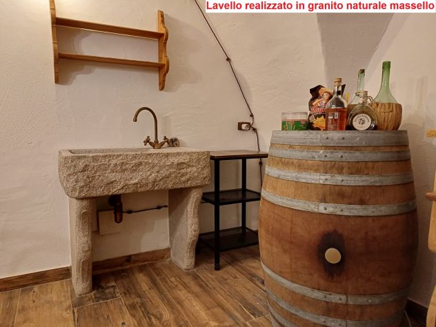 Lavello-lavandino-pilozza-in-pietra granito - Foto 7