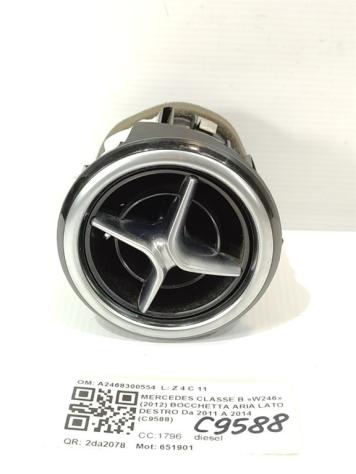 BOCCHETTA ARIA CRUSCOTTO DX MERCEDES Classe B W246 2° Serie - Annunci ...