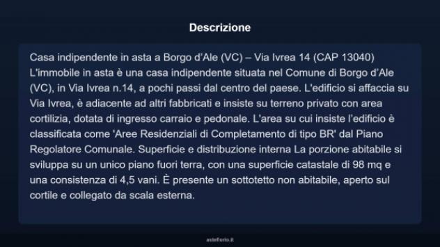 Immobile in asta di 98 m² in vendita a Borgo d'Ale - Foto 3