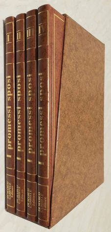 I Promessi sposi di A.Manzoni cofanetto in pelle 4 vol.Ed.Gabriele di Marco,1992