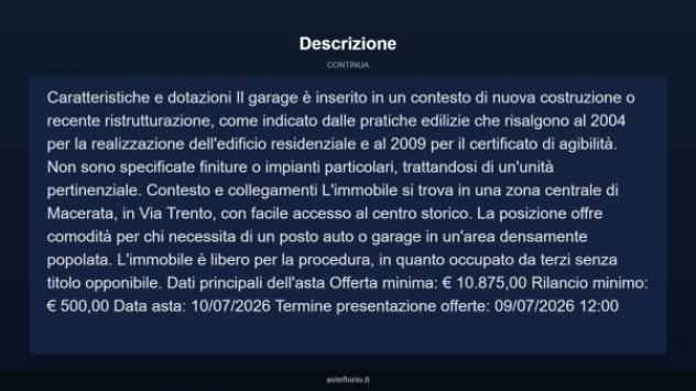 Immobile in asta di 24 m² in vendita a Macerata - Foto 4