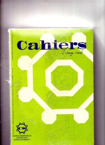 Cahiers di scienze sociali, anno II n. 3