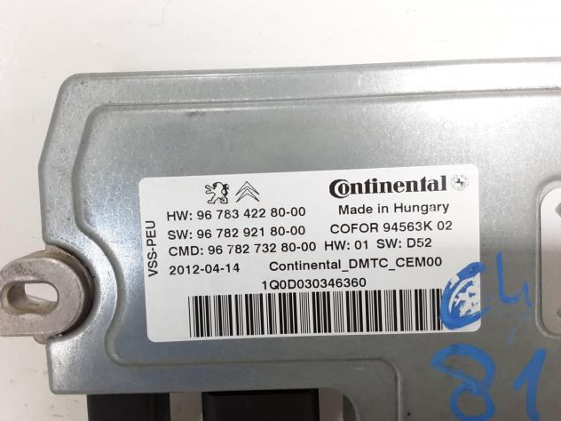 CENTRALINA START E STOP CITROEN C4 Picasso Mk1 9678342280 9HR (DV6C) Diesel 1600 (0613) - Foto 3