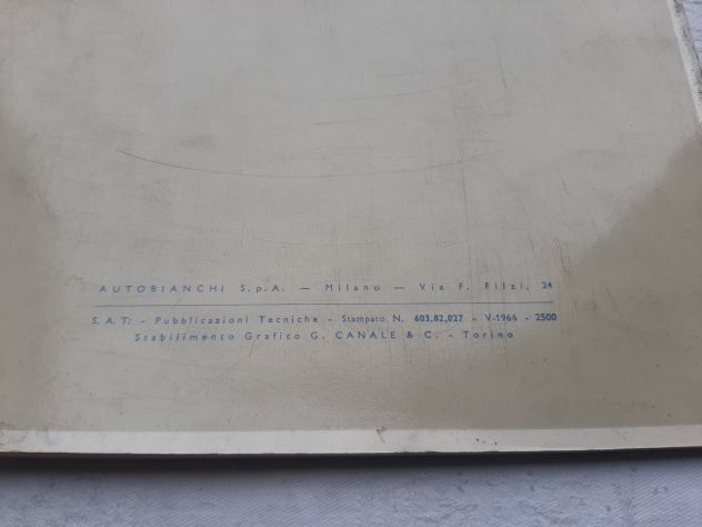 AUTOBIANCHI PRIMULA COUPE' ANNO 1966  CATALOGO CARROZZERIA ORIGINALE - Foto 2