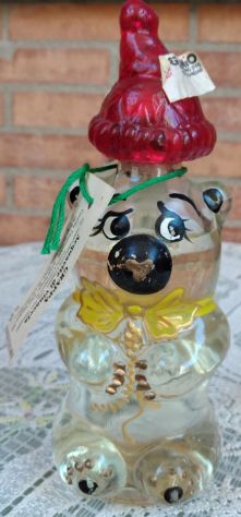 VECCHIA BOTTIGLIA GRAPPA ERZINIO DI GUARCINO (FR) ORSETTO CON CAPPELLINO - Foto 6