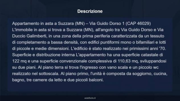 Immobile in asta di 122 m² con più di 5 locali e box auto in vendita a Suzzara - Foto 13