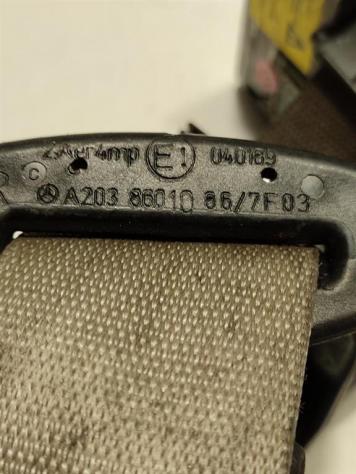 CINTURA DI SICUREZZA ANTERIORE DESTRA MERCEDES Classe C Berlina W203 A2038601086 642910 (0004) - Foto 3