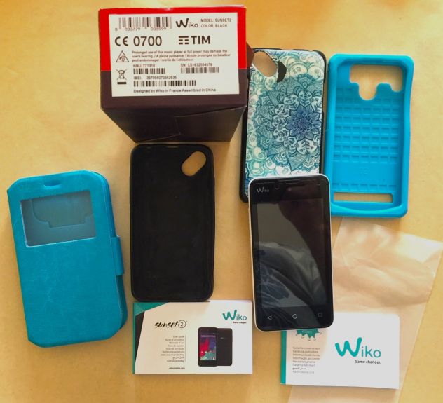 Cellulare Wiko Sunset 2 bianco android SENZA batteria NON testato ricambi