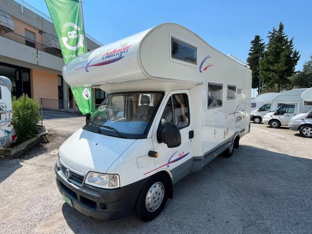 CAMPER CHALLENGER DUCATO MANSARDATO 6 POSTI LETTI CASTELLO POSTERIORI GARAGE GENERALI USATO - Foto 2