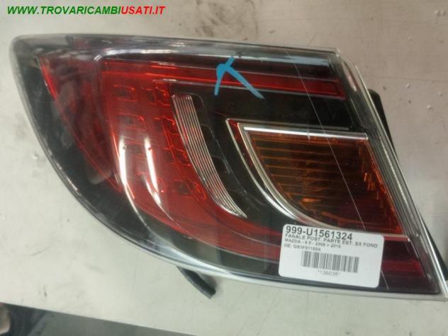 FANALE POST. PARTE EST. SX FONDO SCURO VETRO ROSSO DOTATO DI LED MOD. BERLINA FACELIFT 999-U1561324 Parti elettriche Fanaleria Fanali Fanale post.