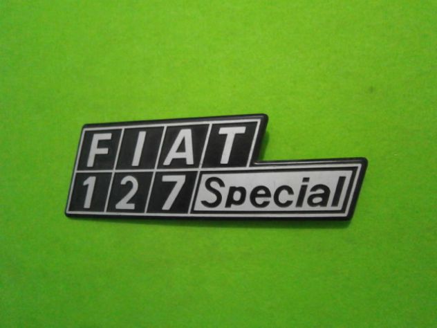 Fiat 127 Special scritta logo targhetta baule posteriore NUOVA in metallo - Foto 2