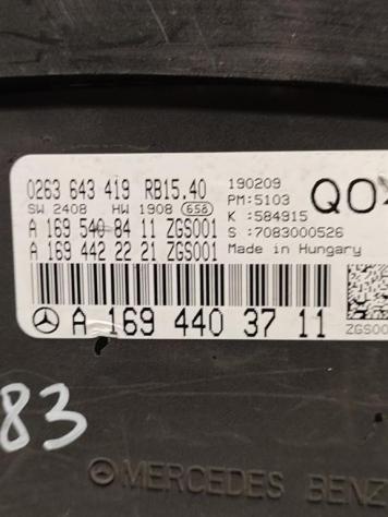 QUADRO STRUMENTI MERCEDES Classe A W169 4° Serie A1694403711 640940 (08) - Foto 4