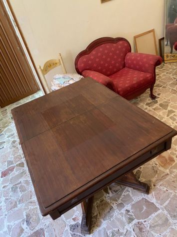 Tavolo Rettangolare in Legno Massiccio – Base Lavorata - Foto 2