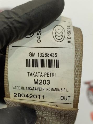 CINTURA DI SICUREZZA POSTERIORE SX OPEL Insignia S. Wagon 13288435 A20DTR (0817) - Foto 3
